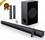180W Sound Bar 2 in 1 Detachable Soundbar for TV 2.1CH Soundbar with Subwoofer