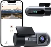 WiFi Car Dash Cam FHD 1080P: Mini Dash Cam, APP Control, Super Night Vision, G-Sensor, WDR, Parking Monitor, 24 Hours Parking Mode Support, 64G MAX