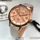 VERSUS VERSACE手錶,編號VV00374,34mm玫瑰金錶殼,米白色錶帶款