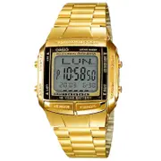 CASIO 卡西歐 數位城市光廊電子數字錶 - 金/37.7mm (DB-360G-9A)