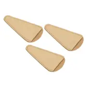 3Pcs 4"x2.2" PU Leather Scissors Sheath Scissor Cover Protector, Gold Tone