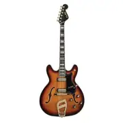 Hagstrom VIK67-G-VSB '67 Viking II Semi-Hollow Guitar, Vintage Sunburst
