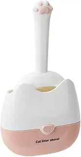 Qianly Cat Litter Scooper Sand Sifter Cat Scooper Pet for Home Beech Efficient Cleaning Living Room, Pink