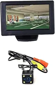 E-Kylin Car Automobile Parking Kit (4.3 inch LCD Monitor + HD Camera + 6M/20FT Cable) LED Night Vision