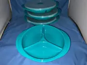 Decor MicroSafe Segmented Plate w/Lid - Set of 4 - HH51