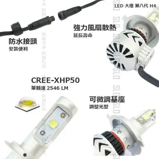 SLO【八代 LED大燈】H7 H11 H4 CREE XHP50 LED大燈 買到賺到 出清特價 賣完不補