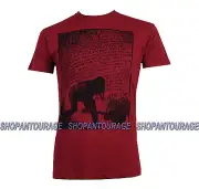 Affliction Creed Smash A7489 New Short Sleeve Graphic Red T-shirt Top for Men