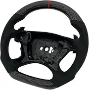 Car Glassy Carbon Fiber Steering Wheel Compatible For Benz W209