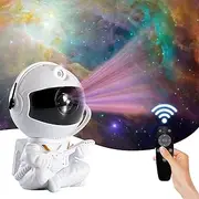 [Robasiom] Astronaut Star Projector Light Galaxy Projector Night Lights 360°Adjustable Design Remot Control Galaxy Lamp for Kids Decor Christmas Birthdays Gaming Bedroom