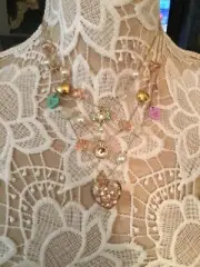 NWT Betsey Johnson Candyland Collection Lucite Candy Confetti Necklace RARE