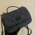 New Tory Burch WILLA MATTE MINI TOP HANDLE BAG BLACK