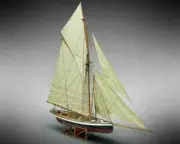Mamoli MV43 Puritan, Wooden Model Kit,Scale 1:50