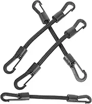 SEWOART 4pcs Elastic Tie Down Straps with Hooks Durable Outdoor Bungee Cord for Camping Kayaking Hiking and Boating Strong Support and Easy Installation