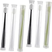 GOOHOCHY 6pcs Nano Toothbrush for Pregnant Women Small Toothbrush Mini Toothbrushes Electric Portable Toothbrushes Bulk Toothpaste Gum Firm Fiber Wool