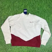 Champion Sweatshirt Women's Large Retro Mock Neck Pullover Fleece NWT 22x23