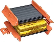 Microwave Sandwich Maker | Panini Press Sandwich Maker | Microwave Grill Tray Crisper | Grill Fast and Dishwasher Safe