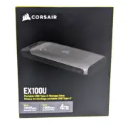 Corsair EX100U 4TB Portable Solid State USB Type-C Storage Drive CSSD-EX100U4TB