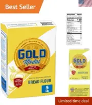 High-Protein Unbleached Bread Flour - 5 lb Pantry Essential for Bakers