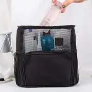 Portable Mesh Shower Storage Bag Tote Handle Bath Organizer Bath Gym Tote Bag
