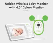 Brand New Uniden Video Baby Monitor 4.3” Colour Screen Night Light Rrp $249