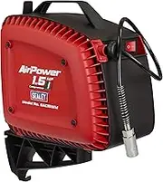 Sealey Wall Mounting Direct Drive Oil Free Air Compressor with Retractable Hose Reel, 1.5hp, 8 Bar, 160l/min, 7mtr - SAC15WM