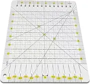 YICBOR Quilt Fabric Cutting and Template, Transparent Acrylic Quilter Square Ruler for Ironing and Quilting