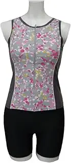 LACIELO(ラシエロ) Laciero Geometric Polka Dot Printed Titanium Sleeveless Separate