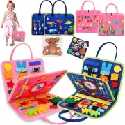 Toddler Montessori Busy Board Intelligence Learning Toys Sensory Board Baby Toy