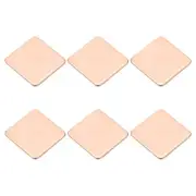 6 Pcs Heatsink Copper Pad Shim IC Chipset GPU Thermal Heatsink (20x20x1.2mm)