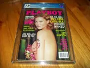 AUGUST 2001 PLAYBOY CGC GRADE 7.0 BELINDA CARLISLE COVER UNIVERSAL GRADE RARE