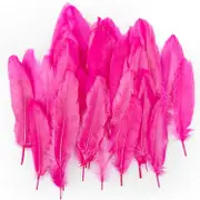 Krafters Korner Craft 14cm Pink Feathers 50 Pack