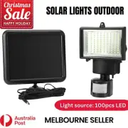 1x 100 LED Sensor Solar Lights Outdoor Security Motion Detection Flood