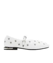 stud-detailed ballerina flats 35,36,40,41 white
