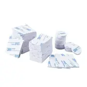 60Pcs Double Sided Foam Tape Strong Pad, Self-Adhesive Tape Include White