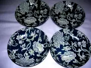 WILLIAMS SONOMA BLUE CRANE VIETNAM DIPPING BOWLS SET OF FOUR NEW WITH TAGS