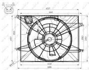 RTG Engine Cooling Fan Fits Kia Optima 2012-2014 2.0 + Other Models