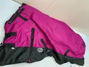 Challenger 1000D Turnout Horse Heavy Winter Waterproof Coat Magenta/Pink AM2