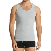 Mens Bonds Chesty Cotton Athletic Grey Singlet