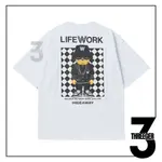 LIFEWORK 棋盤格桶 HIPDOG TEE 白色 ORIGINAL LIFE WORK