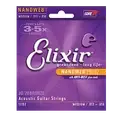 Elixir Guitar Strings Acoustic Nanoweb 80/20 Medium 13-56