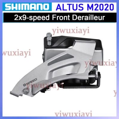 SHIMANO M2000 Front Derailleur Clip Ring Mount 2x9 Speed Dual Pull Front Paddle