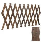 2 Pack 12" x 75" Expandable Willow Trellis Wooden Lattice Wall Fence Garden Yard