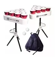 WICKED BIG Versapong Portable Beer PONG 971E Includes 2 Racks 2 Balls 1 Case NEW