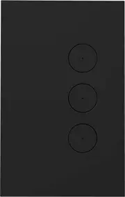 Clipsal Saturn Zen Grid and Plate Assembly 3 Gang Zen Black Less Mech - Z4063VH-ZB