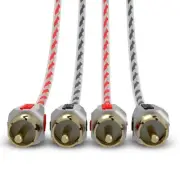 DS18 Dual Twist RCA Cable - 6 Ft Long - Level 1 100% OFC