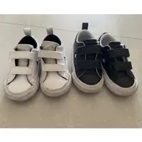 在飛比找蝦皮購物優惠-Converse One Star 小童 皮質 魔鬼氈 二手