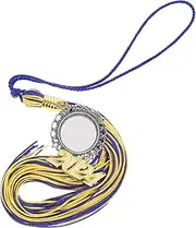 NOLITOY Sublimation DIY Graduation Tassel Pendant Photo Frame Stylish Blank Graduation Cap Tassel Charm for and