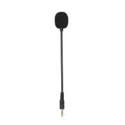 Gooseneck Microphone Direct Plug Microphone Condenser Mic Replacement Speech Portable Sensitive black