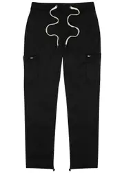 Paige Slim-leg Stretch-twill Trousers - Black - 33 (W33 / M) 33 (W33 / M)