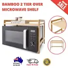 2 Tier Microwave Oven Shelf Rack Kitchen Organiser Stand Holder Storage Cabinet